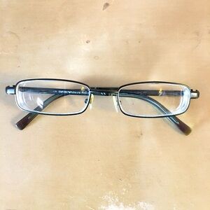 Emporio Armani men’s Rectangular Eyeglasses metal frame